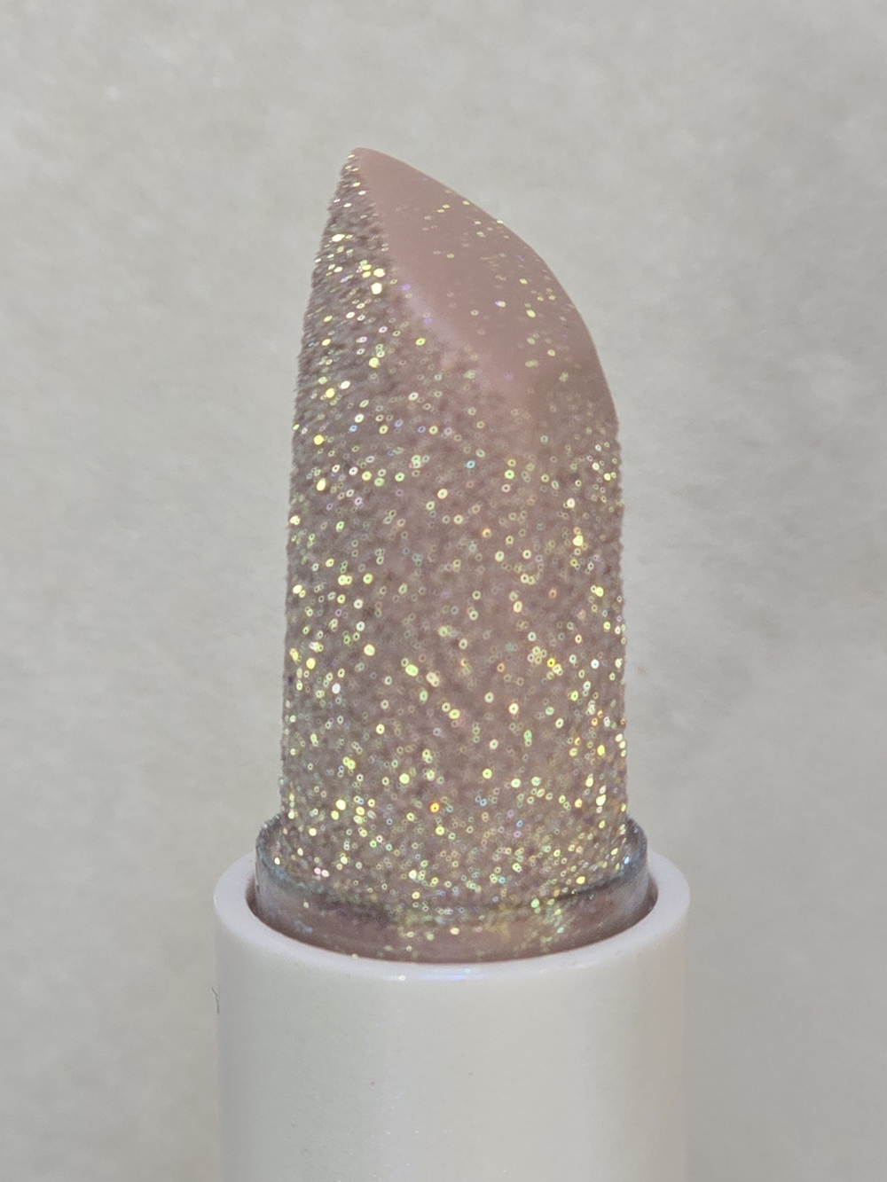 Huda Beauty Sparkly Lip Balm – Negligee. Swatched 1x. No Box